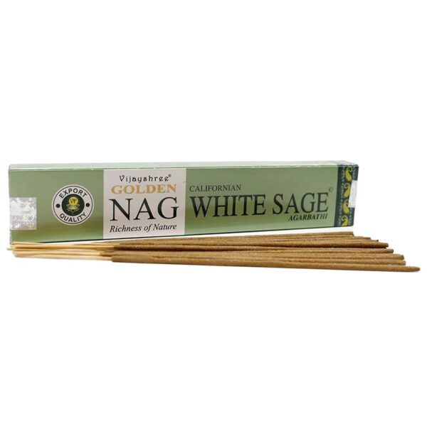 Golden Nag White sage Baltasis Salavijas Salavijas smilkalai Incense 15g