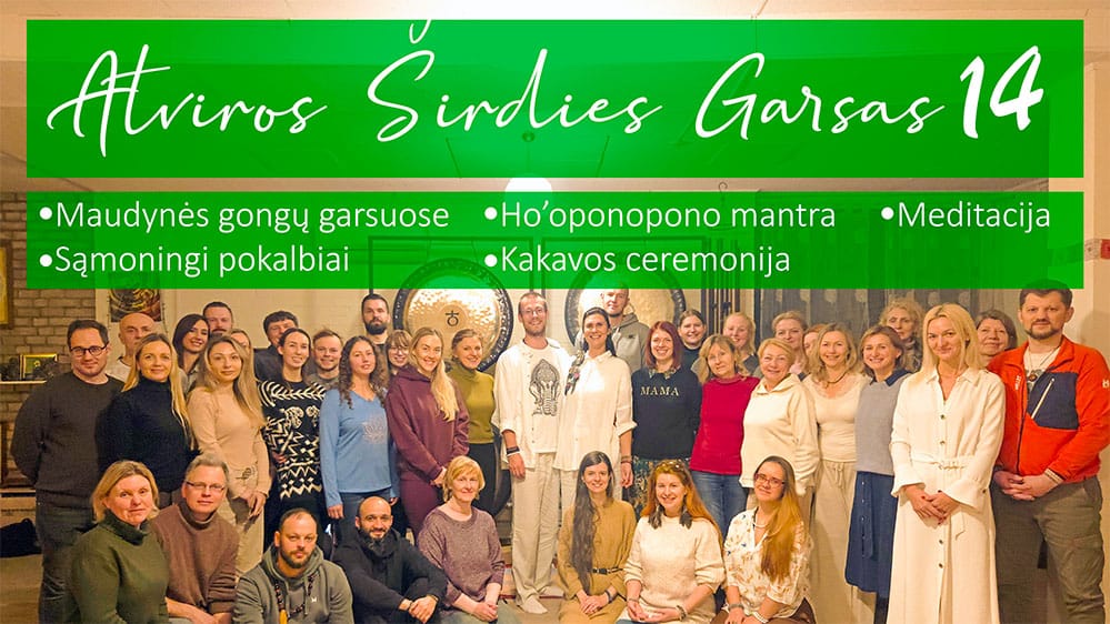 Retritai, stovyklos, renginiai, Atviros Sirdies Garsas 14 renginys vyrams ir moterims Upeta.lt su vedliais Julija ir Martynu Adzgauskais