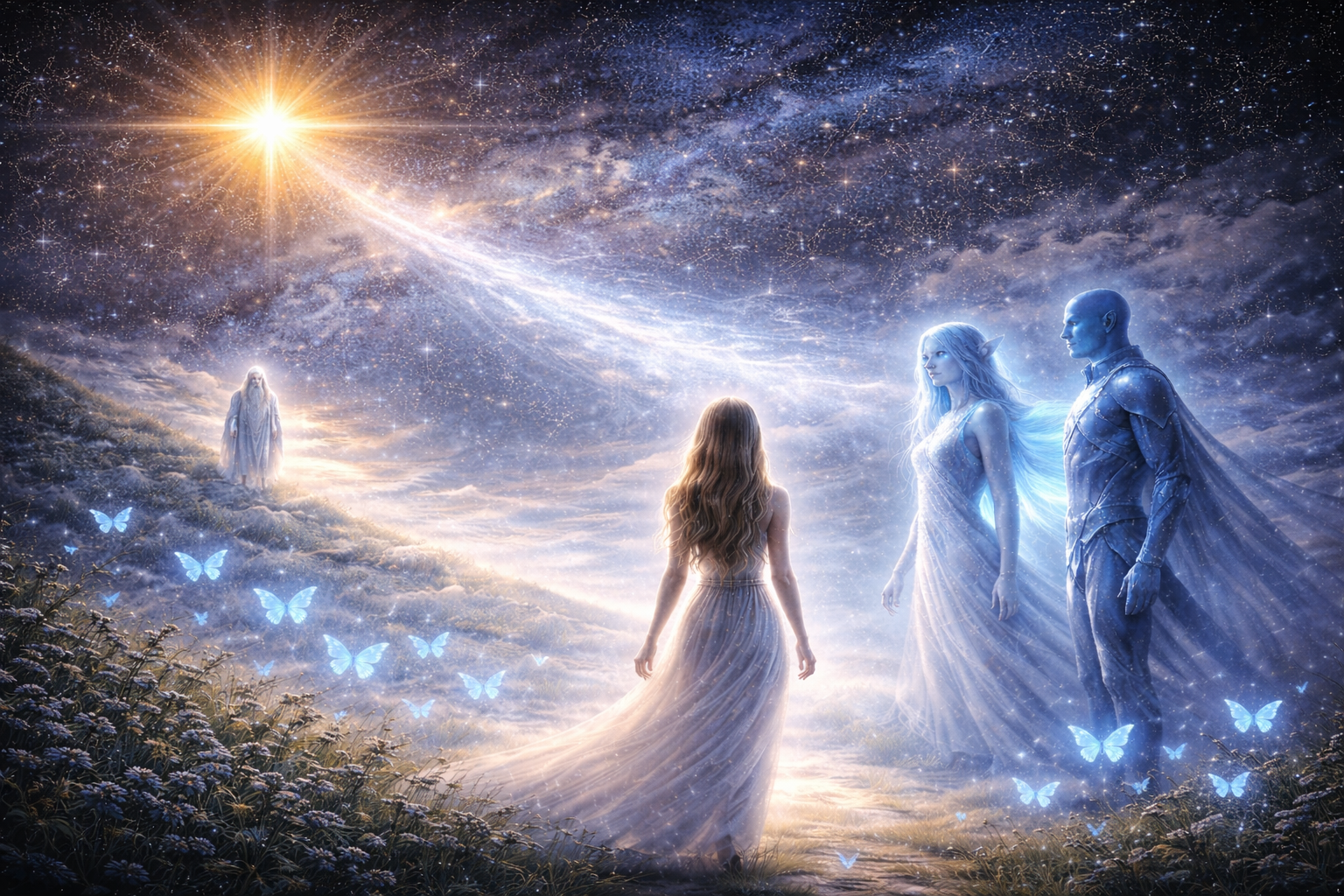 Kontaktas su Šviesos Civilizacija - Mėlynaisiais drugeliais. Perspėjimas žmonijai ir nuorodos kylančioms sieloms., ChatGPT Image Mar 2 2026 10 44 00 AM